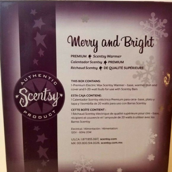 Scentsy Merry and Bright Wax Warmer, Christmas, Full Size, Retired Original Box - Picture 5 of 8